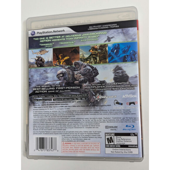 PS3 Call of Duty Black Ops and Modern Warfare 2 - Set of 2 - Picture 4 of 6